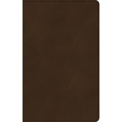 KJV Ultrathin Bible, Brown Leathertouch - by  Holman Bible Staff (Leather Bound)