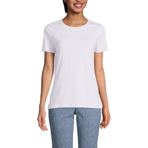 Lands' End Women's Relaxed Supima Cotton T-Shirt - 1 of 3