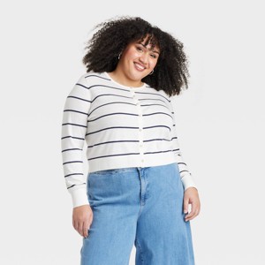 Women's Button-Front Cardigan - Ava & Viv™ - 1 of 3