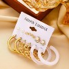 Gold Hoop Earrings Set for Women, 12 Pairs Large/Big Thin Thick Gold Hoops Earrings Loop Pack for Jewelry Gift 40mm/50mm - 3 of 4