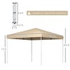 13' x 13' Pop Up Canopy Tent with Height Adjustable, Carry Bag for Outdoor, Garden, Patio - 3 of 4