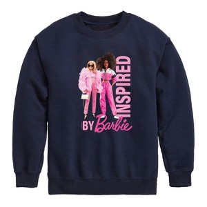 Boys' - Barbie - Inspired By Barbie Graphic Long Sleeve Fleece Sweatshirt - 1 of 4