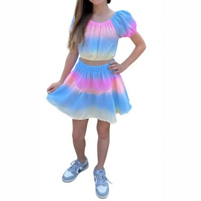 Girl Ombre Cropped Top - flowers by zoe