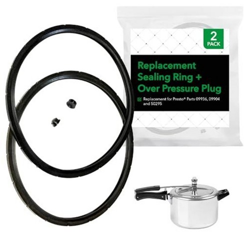 Impresa Presto Pressure Cooker Replacement Gasket And Overpressure Plugs 2 Sets Rubber Sealing Rings Target