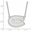 Black Bow Jewelry Sterling Silver Montreal Canadiens NHL Necklace 18 Inch - 2 of 4