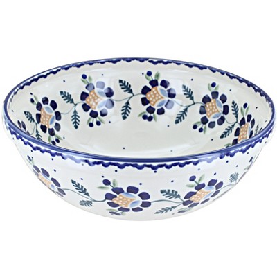 Blue Rose Polish Pottery Sunflower Large Serving Bowl : Target