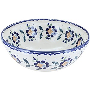 Blue Rose Polish Pottery M092 Manufaktura Large Serving Bowl - 1 of 1