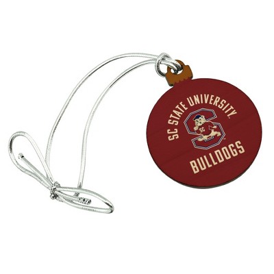 South Carolina State Bulldogs Mini Small Tiny Wood Christmas Tree Holiday Ornament