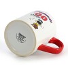 Peanuts Best in Sports Varsity 4 Piece 19 Ounce Stoneware Mug Set in White and Red - 3 of 4