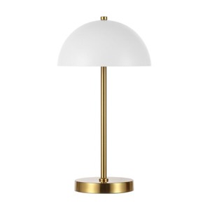 Goldie Table Lamp - 18 Inch Height - TBL4566 - Brass/White - Safavieh - 1 of 4
