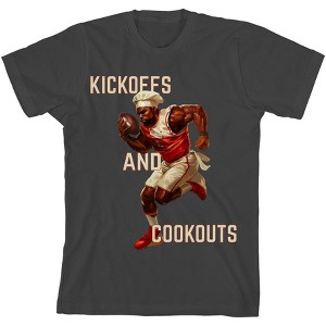 Go Sports! But Where's the Food? Youth Crew Neck Short Sleeve Tee - 1 of 2