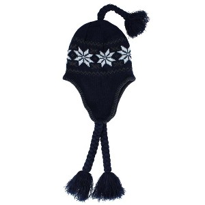 Polar Wear Women's Snowflake Winter Aviator Hat - 1 of 3