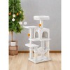 44.1' Cat Tree Tower for Indoor Cats ,Multi-Level Cat Condo Cat Furniture with Scratching Posts, Perches, Hammock, Cave - 4 of 4