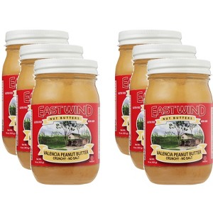 East Wind Nut Butter Peanut Crunchy - Case of 6 - 16oz - 1 of 2