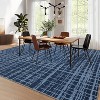 Modern Abstract Area Rug, Machine Washable Low-Pile Non-Slip Shaggy Accent Carpet, Fade-Resistant Rug for Bedroom, Living Room - 2 of 4