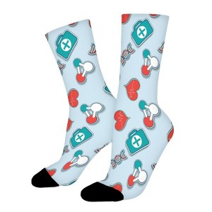 Healthcare Women Printed Crew Socks Funny Funky Socks Soft Polyester Novelty Gifts for Artists Men - 1 of 1