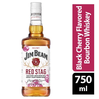 Jim Beam Red Stag Black Cherry Bourbon Whiskey - 750ml Bottle