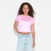 Women's Printed Cap Sleeve Ruff-Collar Blouse - Wild Fable™ - 2 of 4