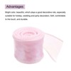 Unique Bargains Gift Wrapping Wide Sheer Wired Pastel Shimmer Iridescent Chiffon Ribbons 1 Pc - 3 of 4