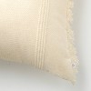 24"x24" Textured Fringe Indoor/Outdoor Square Throw Pillow Natural - Hearth & Hand™ with Magnolia - 4 of 4