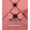 Pop Up Ice Fishing Tent Insulated Ice Fishing Shelter Portable Hub-Style Shelter Shanty Windproof and Warm, Multiple Sizes for 1 to 8 Person - 4 of 4