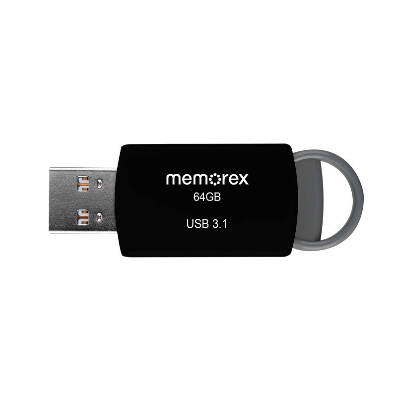 Memorex 64GB USB 3.1 &#8211; Black, 1 of 8