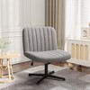LACOO Swivel Desk Chair Armless Vanity Chair - 2 of 4