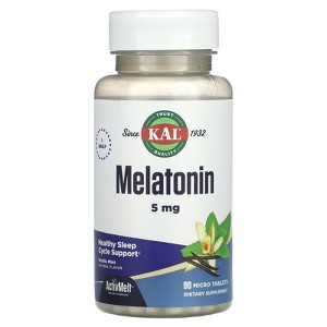KAL Melatonin, Vanilla Mint, 5 mg, 90 Micro Tablets - 1 of 3
