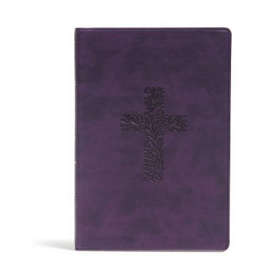 KJV Rainbow Study Bible, Purple Leathertouch - by  Holman Bible Staff (Leather Bound)