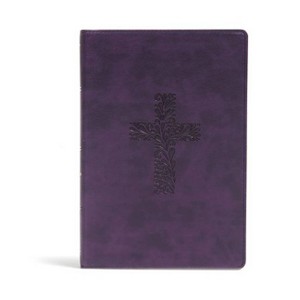 KJV Rainbow Study Bible, Purple Leathertouch - by  Holman Bible Publishers (Leather Bound) - 1 of 1