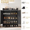 Jojoka Modern Shoe Cabinet, Wooden 5-Tier Shoe Storage Organizer with Adjustable Shelves, Closed Dustproof Rack for Entryway, Hallway, Bedroom - 4 of 4