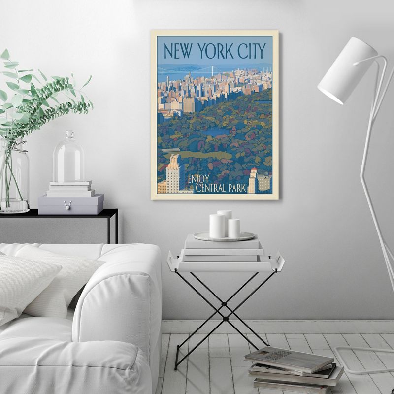Americanflat Vintage Architecture New York Enjoy Central Park By Anderson Design Group Unframed Canvas Wall Art, 3 of 7