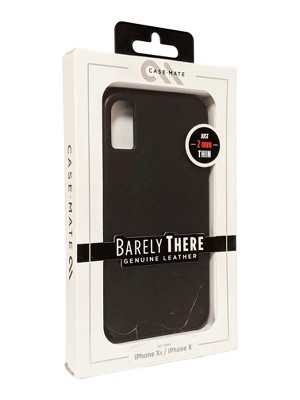 Case-Mate Barely There Slim Case for Apple iPhone X - Black Leather