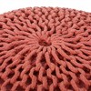 XINGHANZHENXUAN Round Pouf Ottoman, Versatile Floor Cushion with 200lb Capacity - 4 of 4