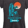 Women's - Peanuts - Lazy Snoopy Short Sleeve Graphic T-Shirt - 2 of 4