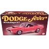 1970 Dodge Challenger R/T "Dodge Fever" Bright Red with Black Stripes and Black Vinyl Top 1/18 Diecast Model Car by ACME - 3 of 3