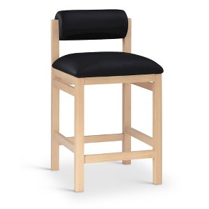 Meridian Furniture,Roundhill Vegan Leather Upholstered Counter Stool - 1 of 4