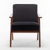 Isabel Modern Accent Chair with Solid Wood Frame, Indoor Furniture, Single Sofa for Living Room and Bedroom - The Pop Home - 2 of 4