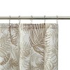 LunaLulinlk Palm Printed Ribbed Textured Shower Curtain - 3 of 4