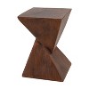 Okak Modern Outdoor Side Table with Unique Design, Stylish Patio End Table with Square Tabletop, Outdoor Coffee Table for Patio, Garden - 2 of 4