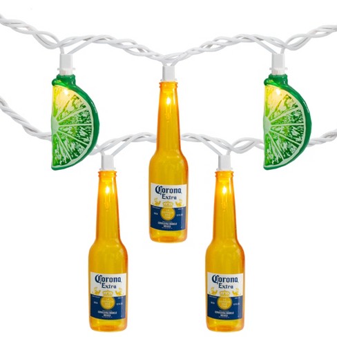 Northlight 10-count Corona Extra Beer Bottle And Lime Summer Patio Lights -  9ft White Wire : Target