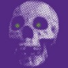 Women's Design By Humans Giant Halloween Skull By robotface Racerback Tank Top - 2 of 3