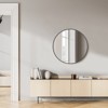 FURNIinspire Bathroom Vanity Mirrors Round Wall Mirror, Anti-Rust Bathroom Vanity Mirror With Aluminum Alloy Frame, Black, 24"*24" - 2 of 4