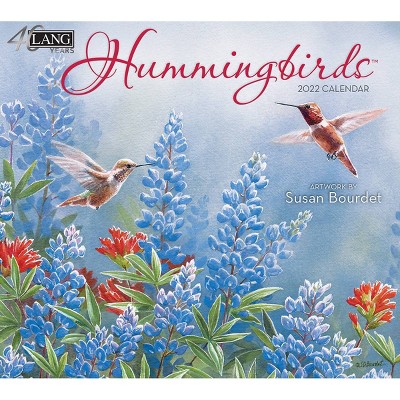 2022 Wall Calendar 12 Month 13.4"x24" Hummingbirds - Lang