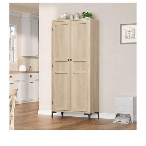 63" Tall Storage Cabinet, 5-Tier Pantry with 4 Adjustable Shelves - 1 of 4