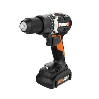 Worx WX352L POWER SHARE NITRO 20V Cordless 1/2in Hammer Drill with Brushless Motor (Battery & Charger Included)