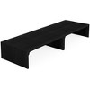 Resenkos Computer Desk, Office Desk, Study Desk,78.7" Two Person Desk, Wood Long Computer Desk Double Desk,Black - 4 of 4