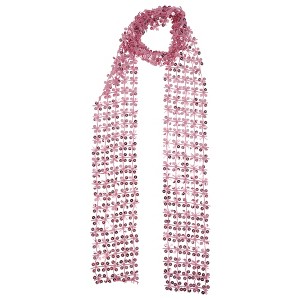 Unique Bargains Sequined Cut-Out Scarf 1 Pc - 1 of 4