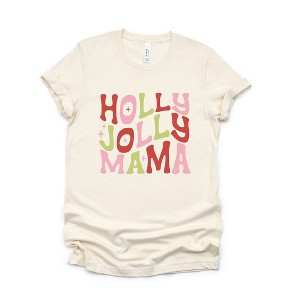 Simply Sage Market Women's Holly Jolly Mama Colorful Short Sleeve Graphic Tee - 1 of 4