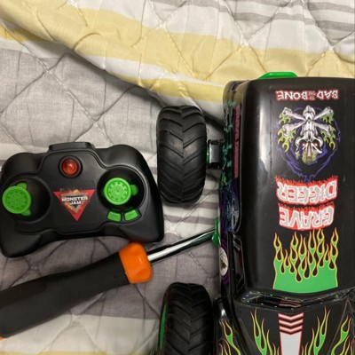 Remote control deals grave digger target